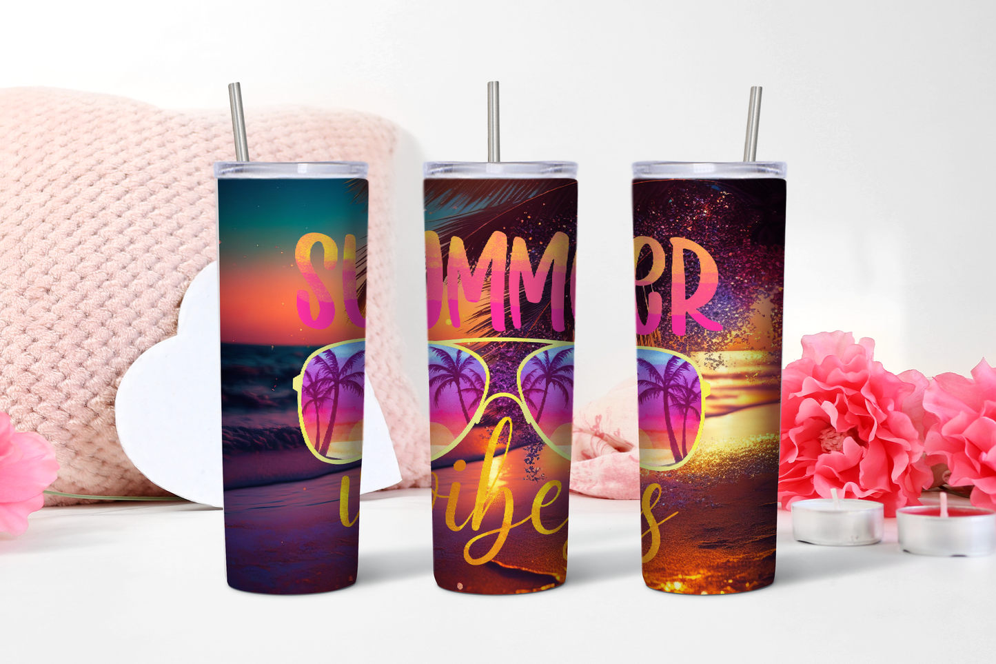 Summer vibes tumbler